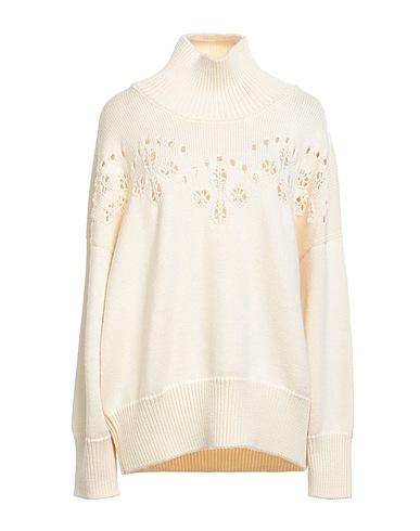 CHLOÉ Turtleneck Cream 100% Wool