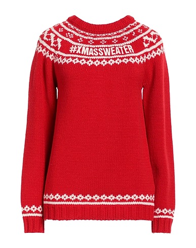 REDValentino Sweater Red 50% Acrylic, 50% Wool, Polyester