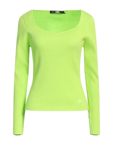 KARL LAGERFELD Pullover Verde lime 70% Poliammide, 30% Cotone