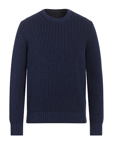 FAY Jumper Navy blue 100% Virgin Wool