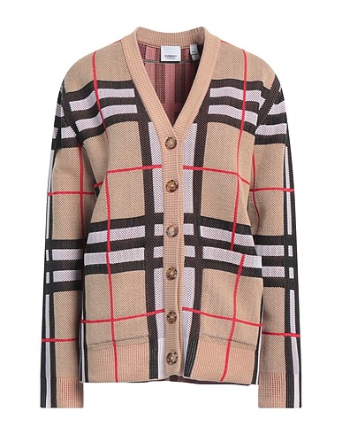 BURBERRY Cardigan Beige 69% Polyamide, 30% Cotton, 1% Elastane