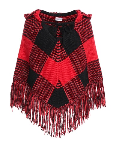 REDValentino Cloak Red 43% Acrylic, 24% Polyamide, 24% Mohair wool, 9% Polyester
