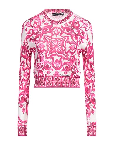 DOLCE&GABBANA Jumper Fuchsia 100% Silk
