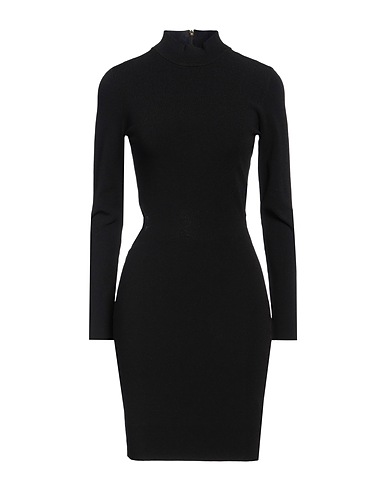 MICHAEL MICHAEL KORS Sheath dress Black 63% Recycled viscose, 19% Nylon, 15% Polyester, 3% Elastane