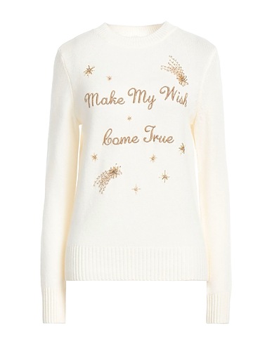 TWINSET Jumper Ivory 90% Wool, 10% Cashmere, Polyester