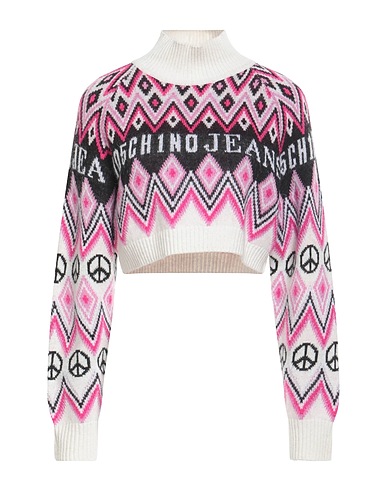 MOSCHINO JEANS Polo neck Magenta 35% Polyamide, 30% Viscose, 30% Wool, 5% Cashmere, Acrylic