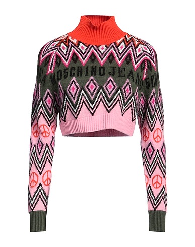 MOSCHINO JEANS Polo neck 35% Polyamide, 30% Viscose, 30% Wool, 5% Cashmere, Acrylic