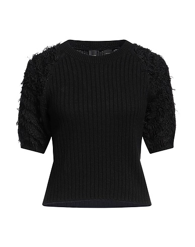 PINKO Jumper Black 35% Viscose, 35% Wool, 25% Polyamide, 5% Cashmere, Acrylic