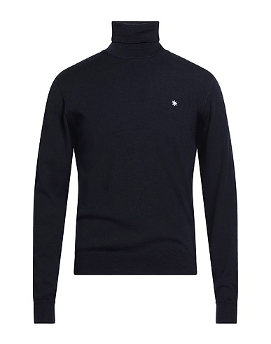MANUEL RITZ Rollkragenpullover Nachtblau 100% Wolle