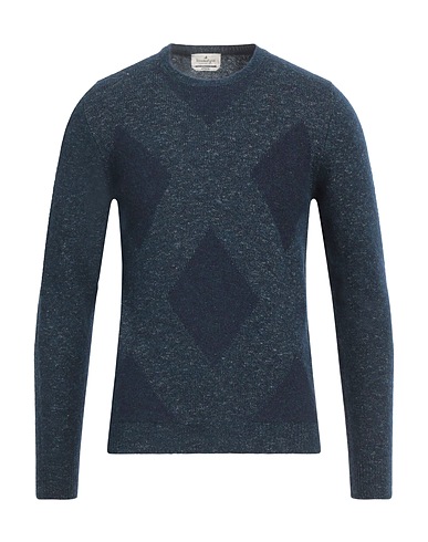 BROOKSFIELD Pullover Blu notte 60% Lana Vergine, 16% Poliammide, 14% Cotone, 10% Lana