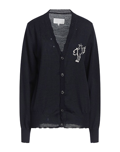 MAISON MARGIELA Cardigan Midnight blue 100% Wool