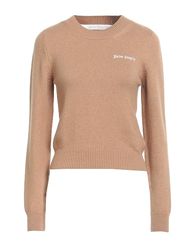 PALM ANGELS Pullover Cammello 40% Lana Merino, 30% Viscosa, 20% Poliammide, 10% Cachemire, Poliestere