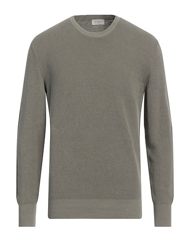 ALTEA Pullover Verde militare 55% Lino, 45% Cotone