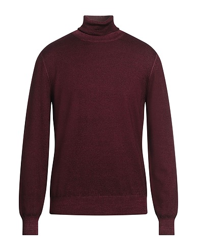 LARDINI Turtleneck Plum 100% Wool