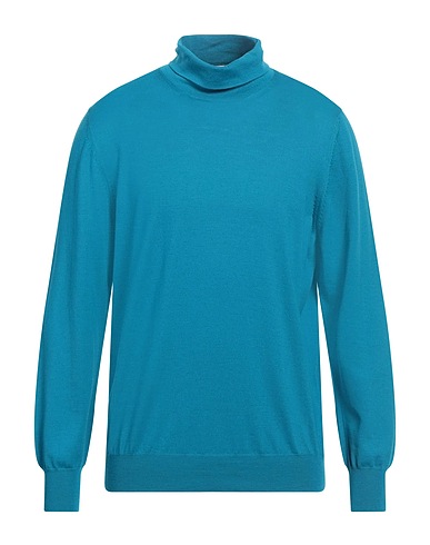 LARDINI Polo neck Turquoise 100% Wool