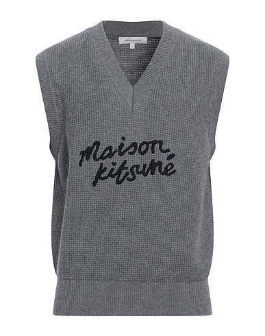 MAISON KITSUNÉ Pullover Grau 100% Wolle