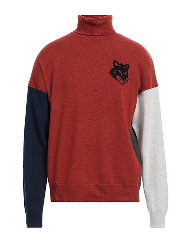 MAISON KITSUNÉ Turtleneck Brick 100% Wool