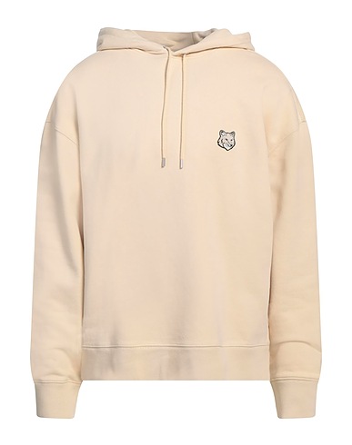 MAISON KITSUNÉ Hooded track jacket  Cream 100% Cotton