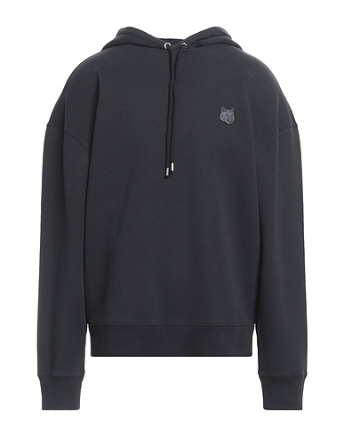 MAISON KITSUNÉ Felpa Nero 100% Cotone