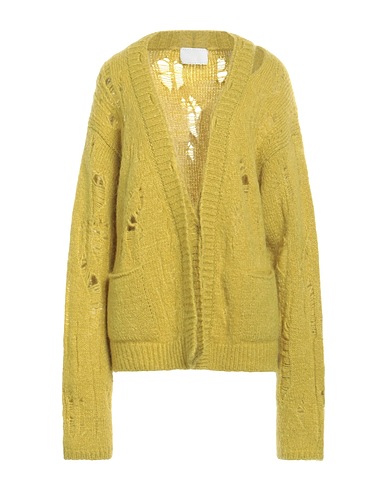 RAMAEL Cardigan Lime green 50% Mohair wool, 43% Polyamide, 5% Wool, 2% Elastane