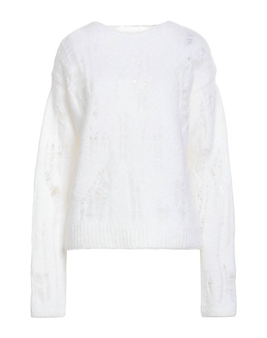 RAMAEL Sweater White 50% Mohair wool, 43% Polyamide, 5% Wool, 2% Elastane
