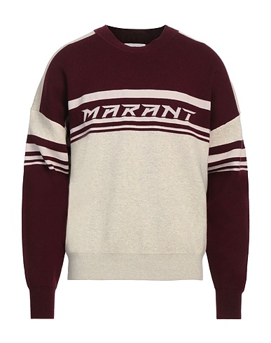 ISABEL MARANT Jumper Burgundy 39% Cotton, 22% Viscose, 16% Wool, 13% Polyester, 10% Synthetic fibers