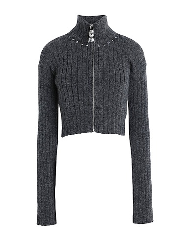 ALESSANDRA RICH Cardigan Grey 50% Virgin Wool, 30% Wool, 20% Polyamide