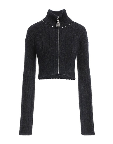 ALESSANDRA RICH Cardigan Black 50% Virgin Wool, 30% Wool, 20% Polyamide