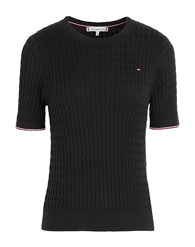 TOMMY HILFIGER Pullover Nero 100% Cotone