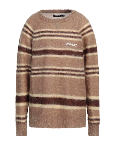 NAHMIAS Pullover Beige 50% Lana mohair, 32% Poliammide, 18% Lana