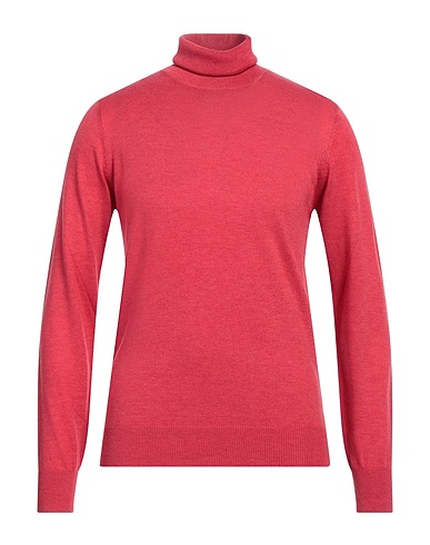 CASHMERE COMPANY Polo neck Coral 40% Wool, 30% Cashmere, 15% Silk, 15% Nylon