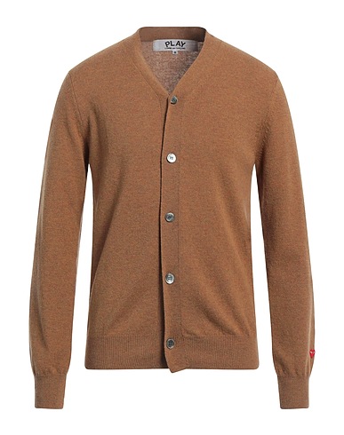 COMME des GARÇONS PLAY Cardigan Camel 100% Wool