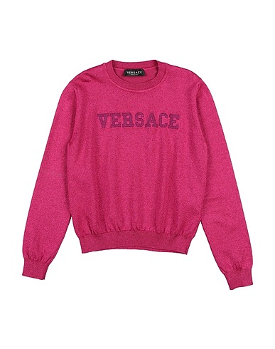 VERSACE YOUNG Jumper 61% Acetate, 30% Polyamide, 6% Metallic Polyester, 3% Elastane