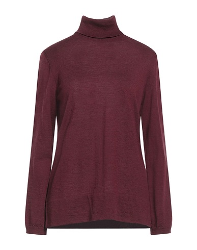 SIYU Polo neck Burgundy 100% Merino Wool