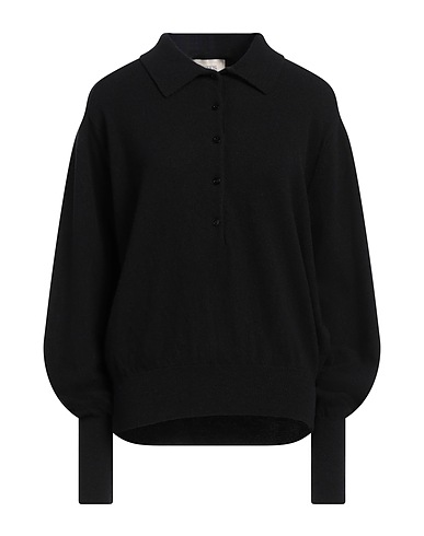 LANEUS Jumper Black 100% Merino Wool