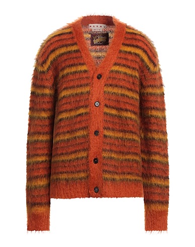 MARNI Strickjacke FUZZY WUZZY MOHAIR Orange 67% Mohairwolle, 28% Polyamid, 5% Wolle