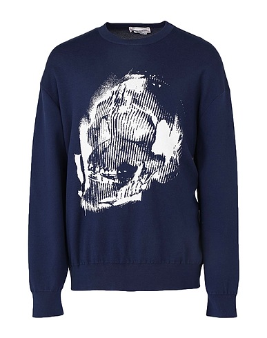 MCQUEEN Sweater Navy 67% Cotton, 27% Viscose, 6% Polyester