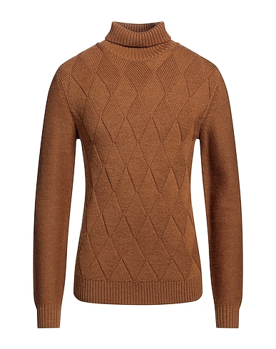 FRED MELLO KNITWEAR Camel 64% Acrylic, 28% Wool, 8% Polyamide