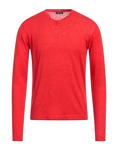 ROSSOPURO Jumper Red 68% Linen, 32% Cotton