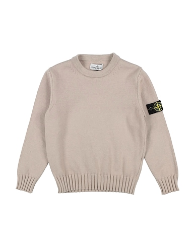STONE ISLAND JUNIOR Jumper Beige 79% Cotton, 21% Elastomultiester
