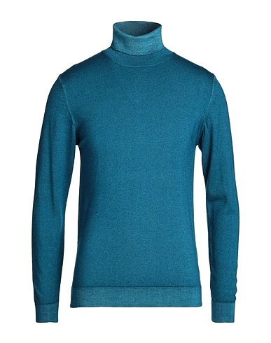 DANIELE FIESOLI Turtleneck Deep teal 100% Merino Wool