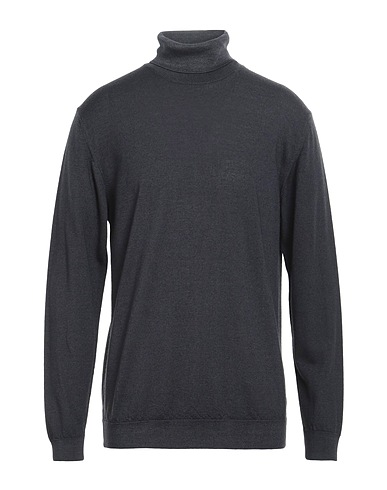 DANIELE FIESOLI Polo neck Black 100% Merino Wool