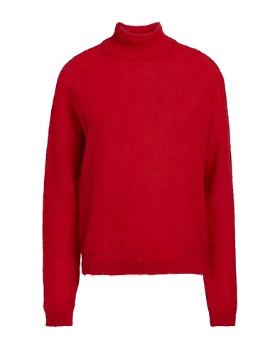 ALBERTA FERRETTI Polo neck Red 50% Mohair wool, 32% Polyamide, 18% Virgin Wool, Elastane