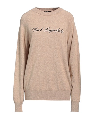 KARL LAGERFELD Pull en cachemire Sable 100% Cachemire