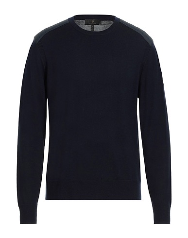 BELSTAFF Sweater Midnight blue 100% Wool, Polyester