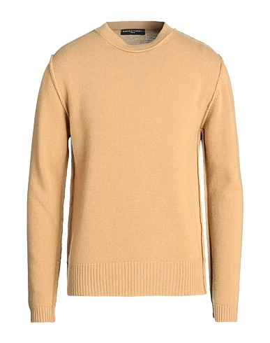 DANIELE FIESOLI Pullover LAB Cammello 100% Lana Merino