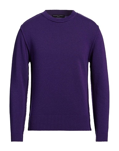 DANIELE FIESOLI Pullover LAB Viola scuro 100% Lana Merino