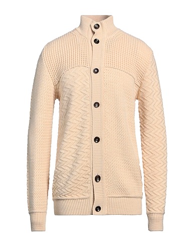 DISTRETTO 12 Cardigan Cream 50% Wool, 50% Acrylic