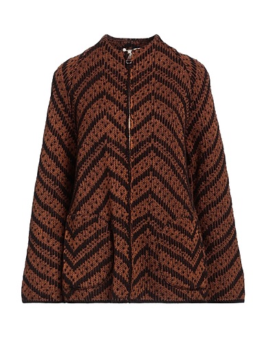 SIYU Cardigan Brown 100% Merino Wool