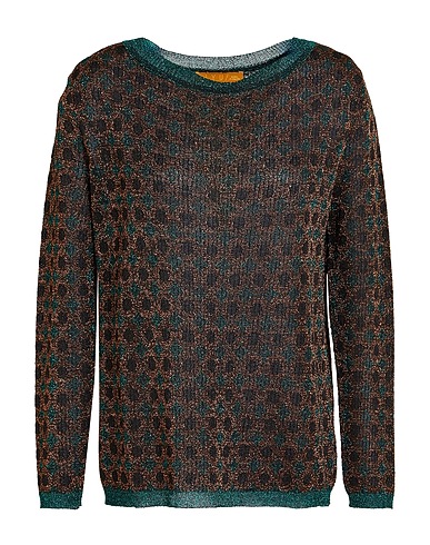 SIYU Jumper Brown 66% Viscose, 34% Metallic fiber